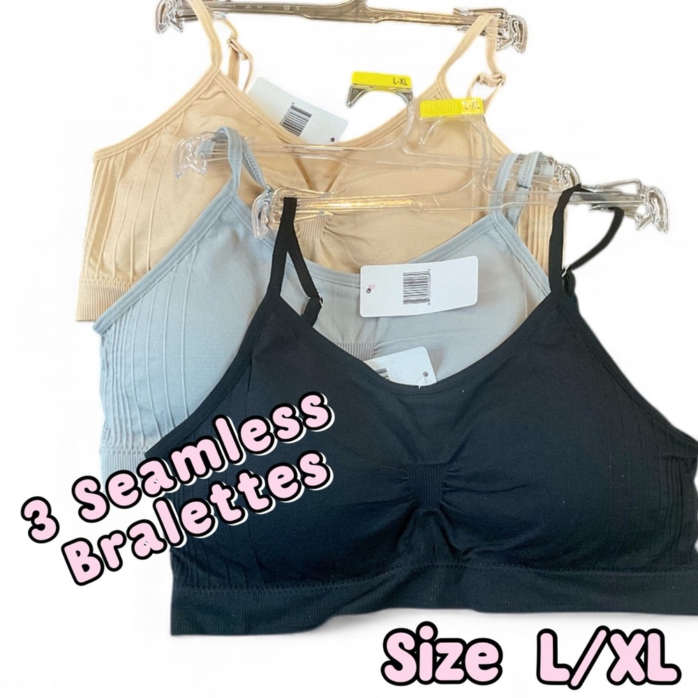 🌸3 PACK Seamless Wireless Bralettes